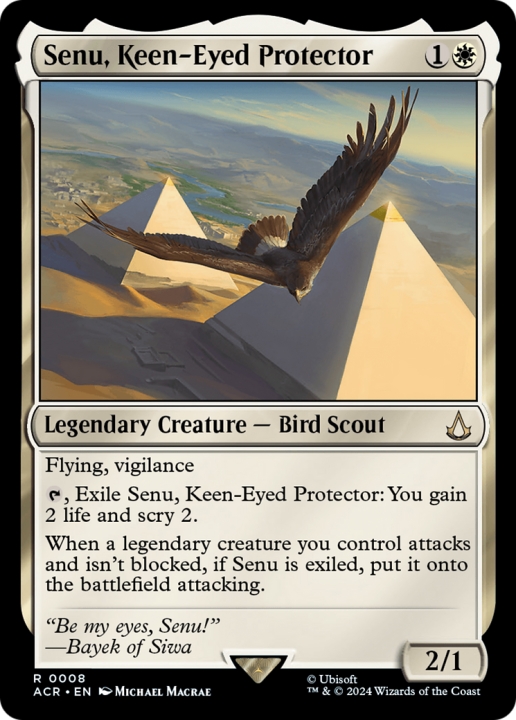 Senu, Keen-Eyed Protector in the group Magic the Gathering / Sets / Assassin's Creed at Proxyprinters.com (95978)