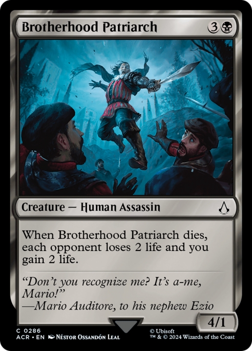 Brotherhood Patriarch in the group Magic the Gathering / Sets / Assassin's Creed at Proxyprinters.com (95984)