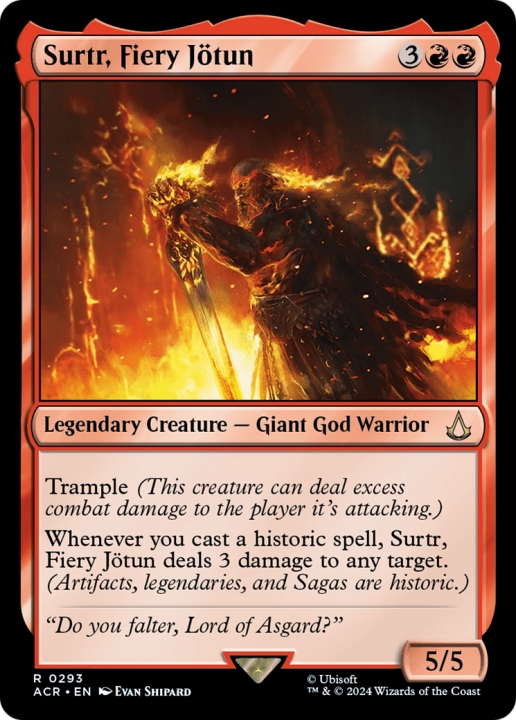 Surtr, Fiery Jötun in the group Magic the Gathering / Sets / Assassin's Creed at Proxyprinters.com (96111)