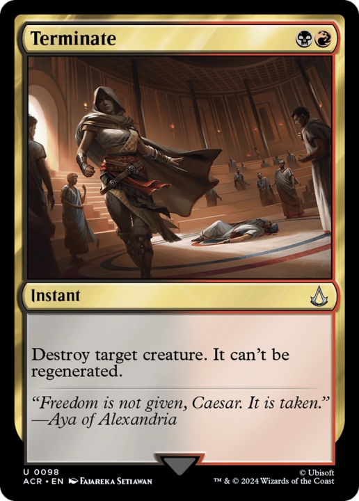 Terminate in the group Magic the Gathering / Sets / Assassin's Creed at Proxyprinters.com (96124)