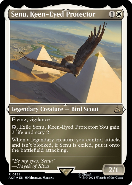 Senu, Keen-Eyed Protector in the group Magic the Gathering / Sets / Assassin's Creed at Proxyprinters.com (96170)