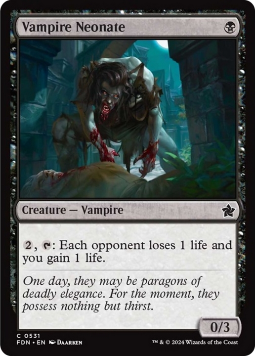 Vampire Neonate in the group Magic the Gathering / Sets / Foundations at Proxyprinters.com (96218)