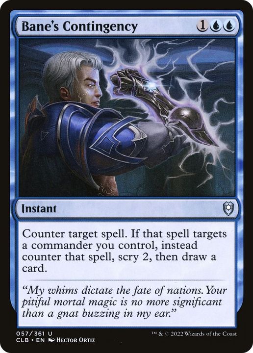 Bane's Contingency in the group Magic the Gathering / Types / Colors / Blue at Proxyprinters.com (9622)