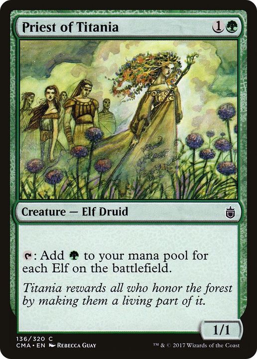 Priest of Titania in the group Magic the Gathering / Sets / Commander Anthology at Proxyprinters.com (9627)