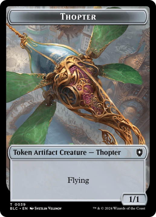 Thopter in the group Magic the Gathering / Sets / Bloomburrow Commander Tokens at Proxyprinters.com (96278)