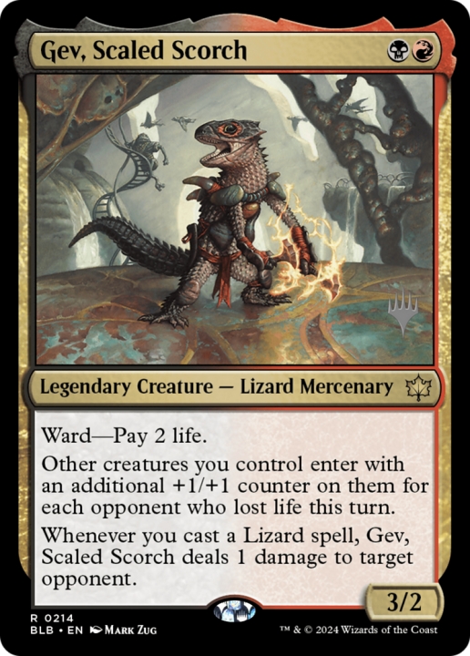 Gev, Scaled Scorch in the group Magic the Gathering / Sets / Bloomburrow Promos at Proxyprinters.com (96281)