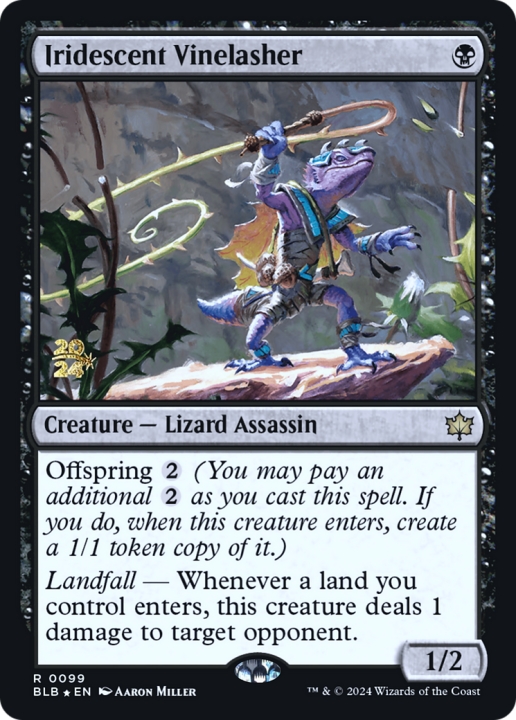 Iridescent Vinelasher in the group Magic the Gathering / Sets / Bloomburrow Promos at Proxyprinters.com (96288)