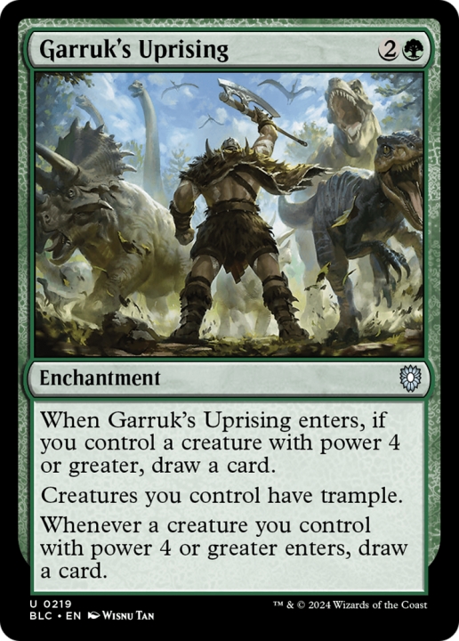 Garruk's Uprising in the group Magic the Gathering / Sets / Bloomburrow Commander at Proxyprinters.com (96289)