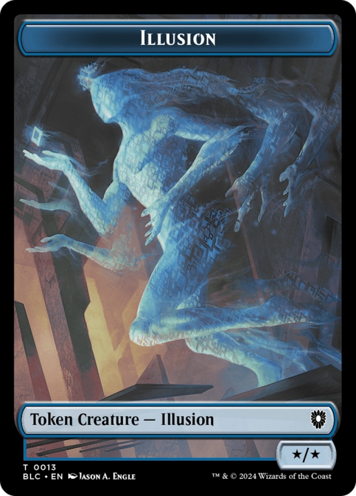 Illusion in the group Magic the Gathering / Sets / Bloomburrow Commander Tokens at Proxyprinters.com (96323)