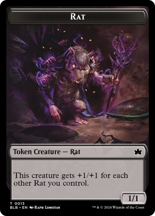 Rat in the group Magic the Gathering / Sets / Bloomburrow Tokens at Proxyprinters.com (96351)