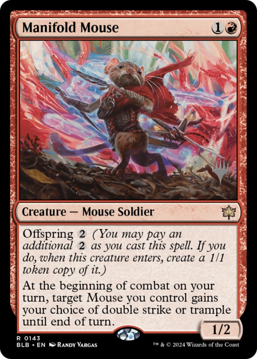 Manifold Mouse in the group Magic the Gathering / Sets / Bloomburrow Promos at Proxyprinters.com (96359)