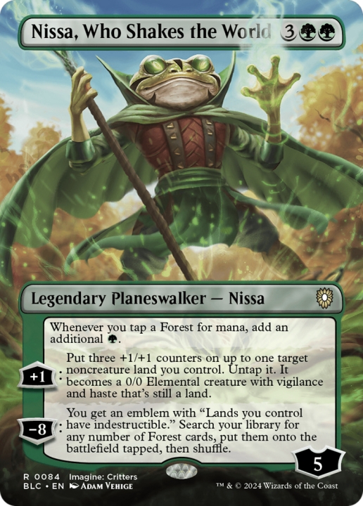 Nissa, Who Shakes the World in the group Magic the Gathering / Types / Colors / Green at Proxyprinters.com (96361)