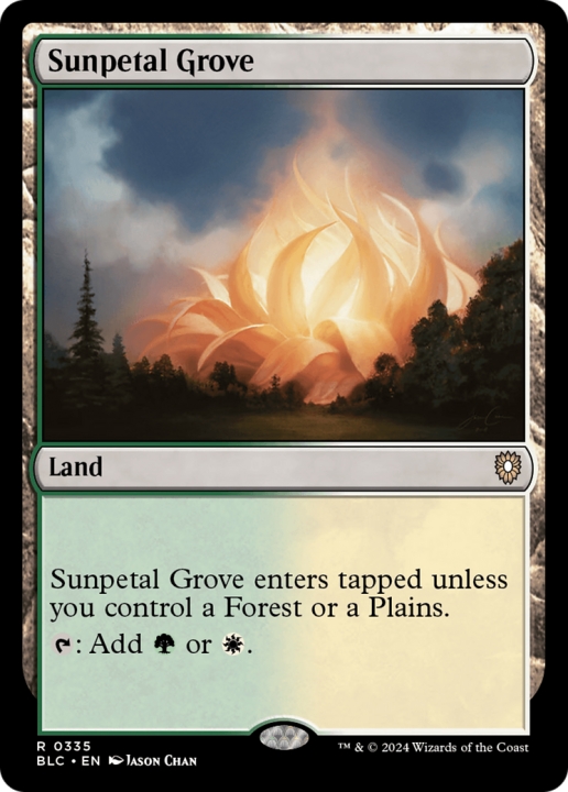 Sunpetal Grove in the group Magic the Gathering / Sets / Bloomburrow Commander at Proxyprinters.com (96364)