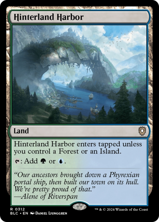 Hinterland Harbor in the group Magic the Gathering / Sets / Bloomburrow Commander at Proxyprinters.com (96370)