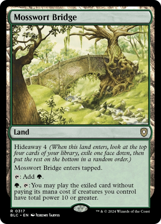 Mosswort Bridge in the group Magic the Gathering / Sets / Bloomburrow Commander at Proxyprinters.com (96410)