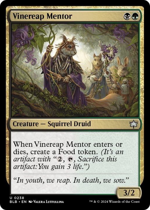 Vinereap Mentor in the group Magic the Gathering / Sets / Bloomburrow at Proxyprinters.com (96416)