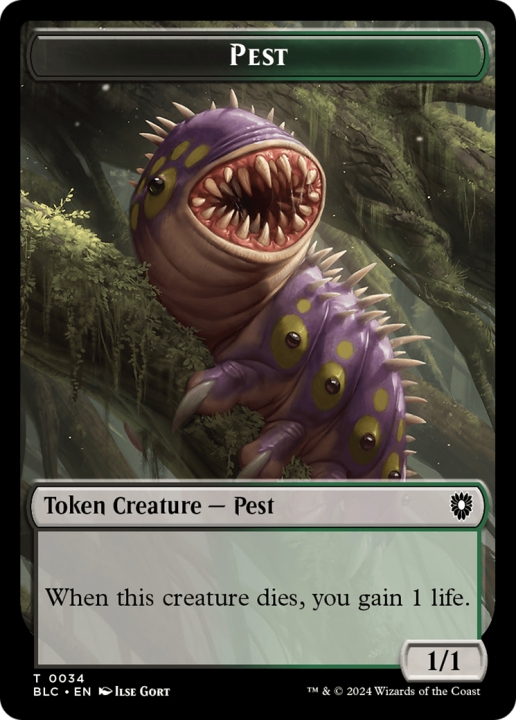 Pest in the group Magic the Gathering / Sets / Bloomburrow Commander Tokens at Proxyprinters.com (96426)