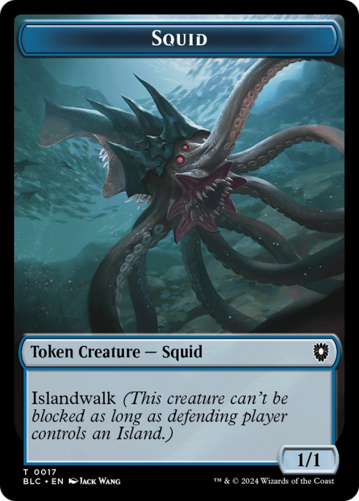 Squid in the group Magic the Gathering / Sets / Bloomburrow Commander Tokens at Proxyprinters.com (96433)