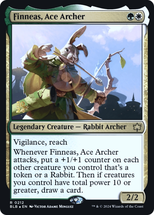 Finneas, Ace Archer in the group Magic the Gathering / Sets / Bloomburrow Promos at Proxyprinters.com (96444)