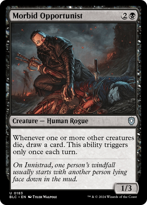 Morbid Opportunist in the group Magic the Gathering / Sets / Bloomburrow Commander at Proxyprinters.com (96458)