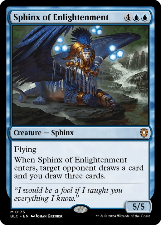 Sphinx of Enlightenment in the group Magic the Gathering / Sets / Bloomburrow Commander at Proxyprinters.com (96468)