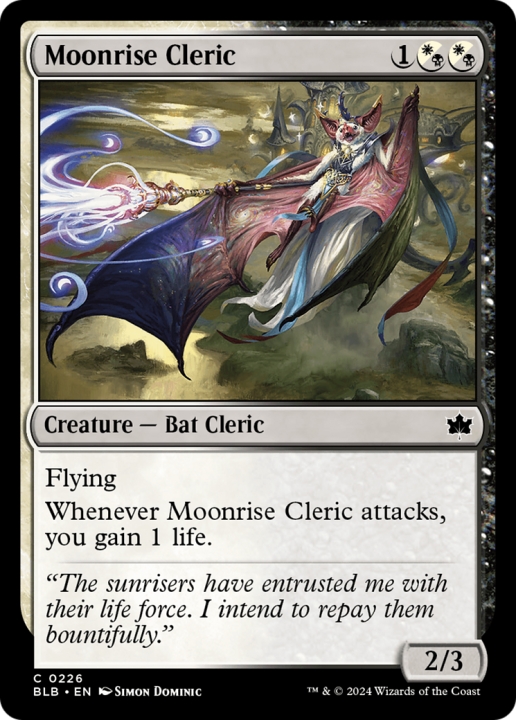 Moonrise Cleric in the group Magic the Gathering / Sets / Bloomburrow at Proxyprinters.com (96476)