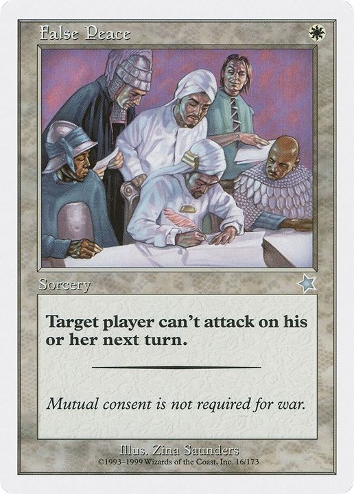 False Peace in the group Magic the Gathering / Sets / Starter 1999 at Proxyprinters.com (9648)