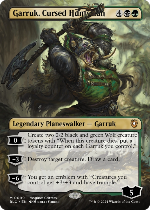 Garruk, Cursed Huntsman in the group Magic the Gathering / Sets / Bloomburrow Commander at Proxyprinters.com (96489)