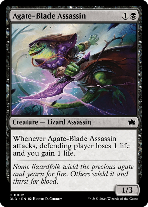 Agate-Blade Assassin in the group Magic the Gathering / Sets / Bloomburrow at Proxyprinters.com (96492)