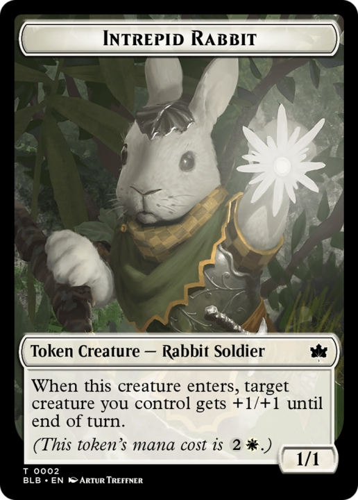 Intrepid Rabbit in the group Magic the Gathering / Sets / Bloomburrow Tokens at Proxyprinters.com (96498)