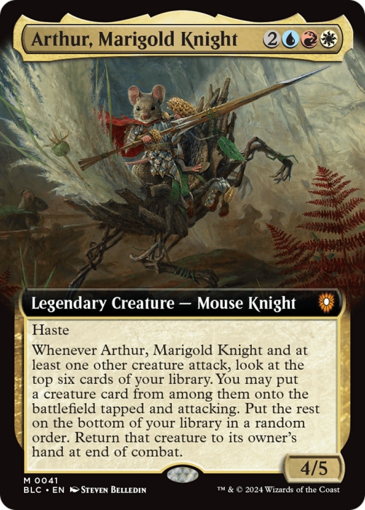 Arthur, Marigold Knight in the group Magic the Gathering / Sets / Bloomburrow Commander at Proxyprinters.com (96506)