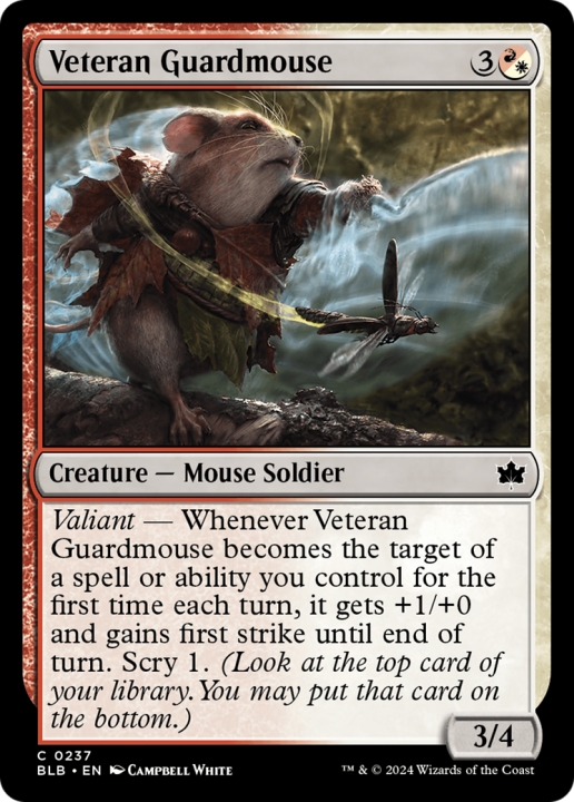 Veteran Guardmouse in the group Magic the Gathering / Sets / Bloomburrow at Proxyprinters.com (96508)