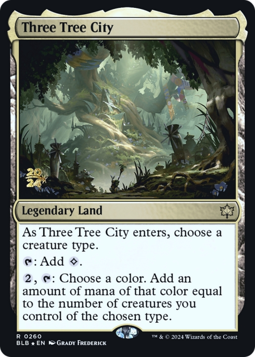 Three Tree City in the group Magic the Gathering / Sets / Bloomburrow Promos at Proxyprinters.com (96509)