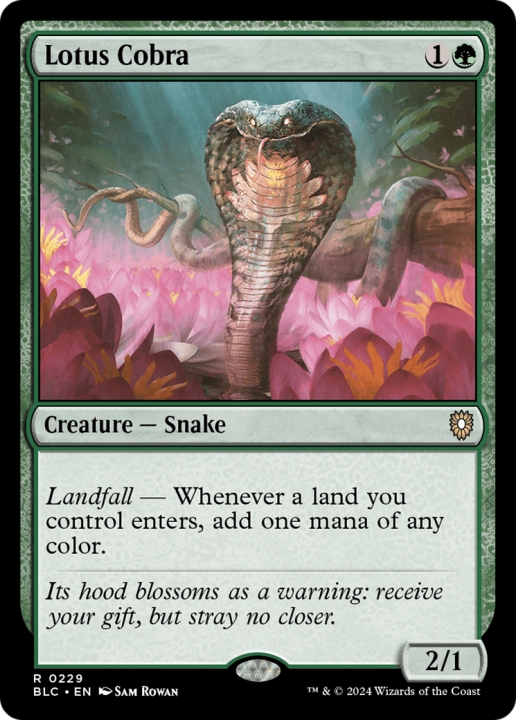 Lotus Cobra in the group Magic the Gathering / Sets / Bloomburrow Commander at Proxyprinters.com (96512)