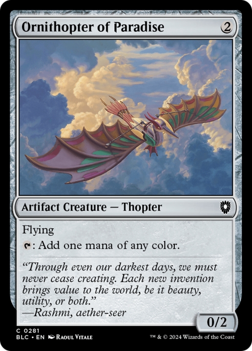 Ornithopter of Paradise in the group Magic the Gathering / Sets / Bloomburrow Commander at Proxyprinters.com (96513)