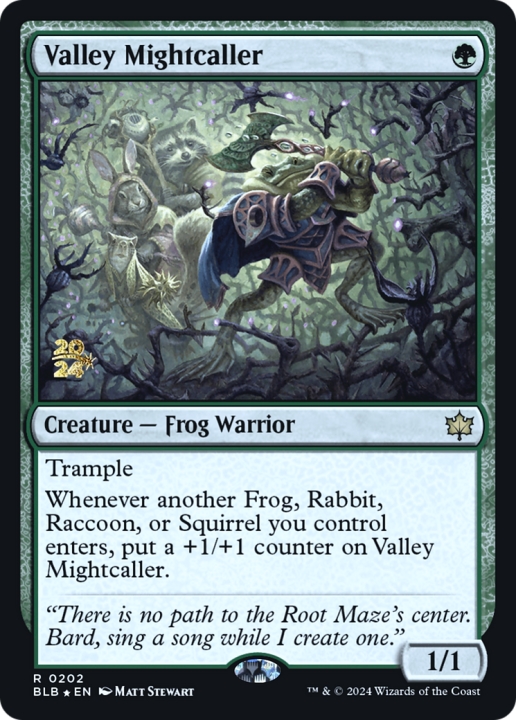 Valley Mightcaller in the group Magic the Gathering / Sets / Bloomburrow Promos at Proxyprinters.com (96526)