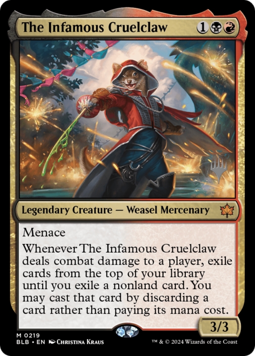 The Infamous Cruelclaw in the group Magic the Gathering / Sets / Bloomburrow Promos at Proxyprinters.com (96541)