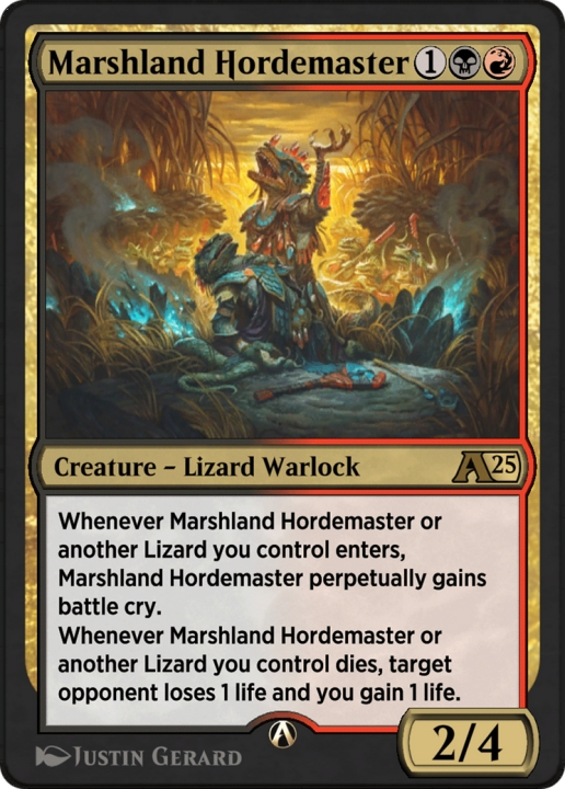 Marshland Hordemaster in the group Magic the Gathering / Sets / Alchemy: Bloomburrow at Proxyprinters.com (96547)