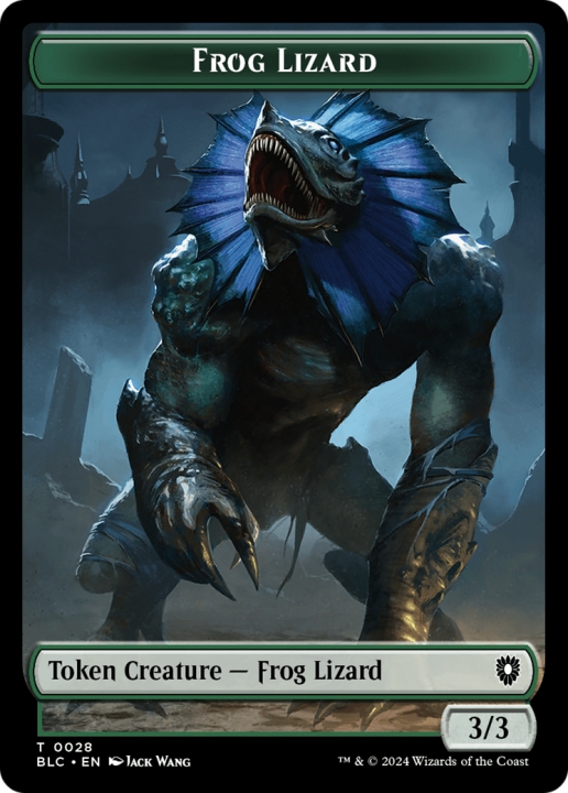 Frog Lizard in the group Magic the Gathering / Sets / Bloomburrow Commander Tokens at Proxyprinters.com (96556)