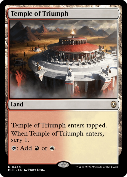 Temple of Triumph in the group Magic the Gathering / Sets / Bloomburrow Commander at Proxyprinters.com (96560)