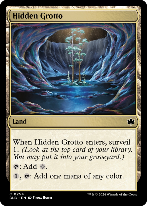 Hidden Grotto in the group Magic the Gathering / Sets / Bloomburrow at Proxyprinters.com (96565)