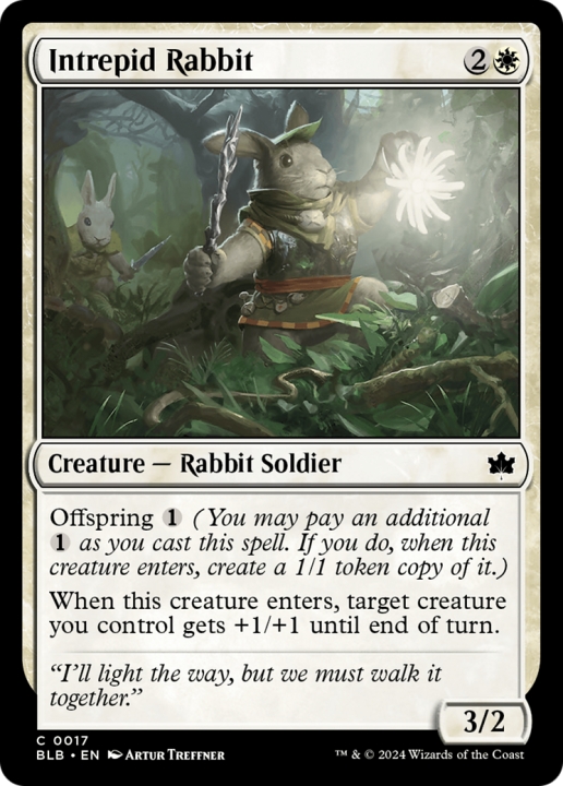 Intrepid Rabbit in the group Magic the Gathering / Sets / Bloomburrow at Proxyprinters.com (96571)