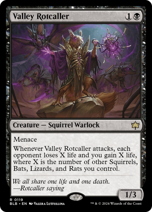 Valley Rotcaller in the group Magic the Gathering / Sets / Bloomburrow at Proxyprinters.com (96572)