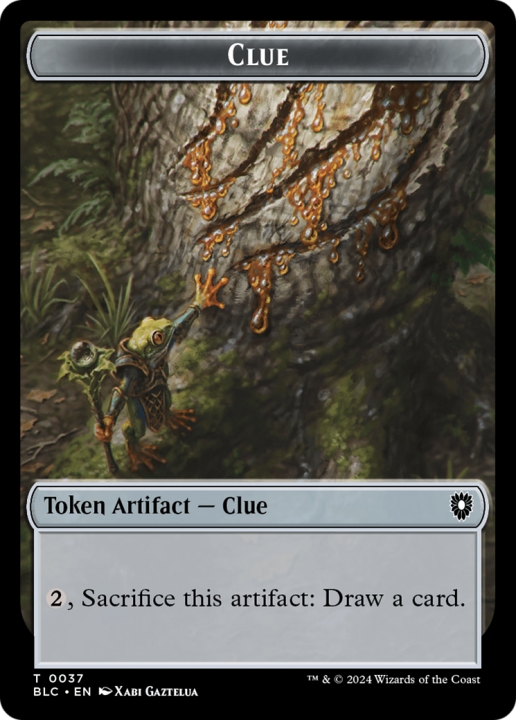 Clue in the group Magic the Gathering / Sets / Bloomburrow Commander Tokens at Proxyprinters.com (96584)