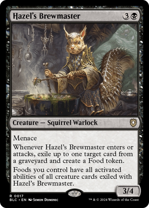 Hazel's Brewmaster in the group Magic the Gathering / Sets / Bloomburrow Commander at Proxyprinters.com (96592)