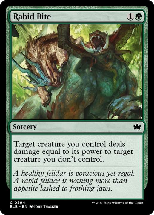 Rabid Bite in the group Magic the Gathering / Sets / Bloomburrow at Proxyprinters.com (96599)