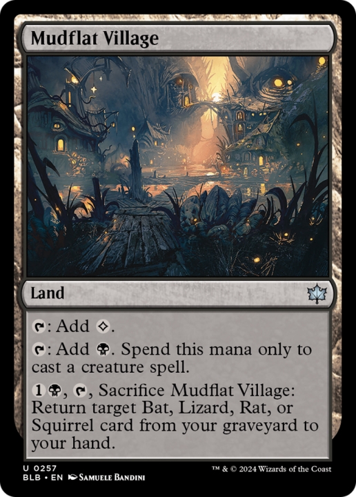 Mudflat Village in the group Magic the Gathering / Sets / Bloomburrow at Proxyprinters.com (96601)