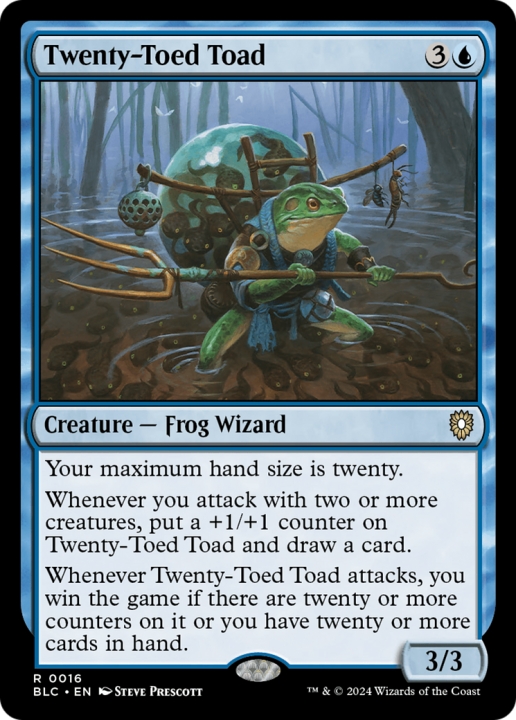 Twenty-Toed Toad in the group Magic the Gathering / Sets / Bloomburrow Commander at Proxyprinters.com (96604)