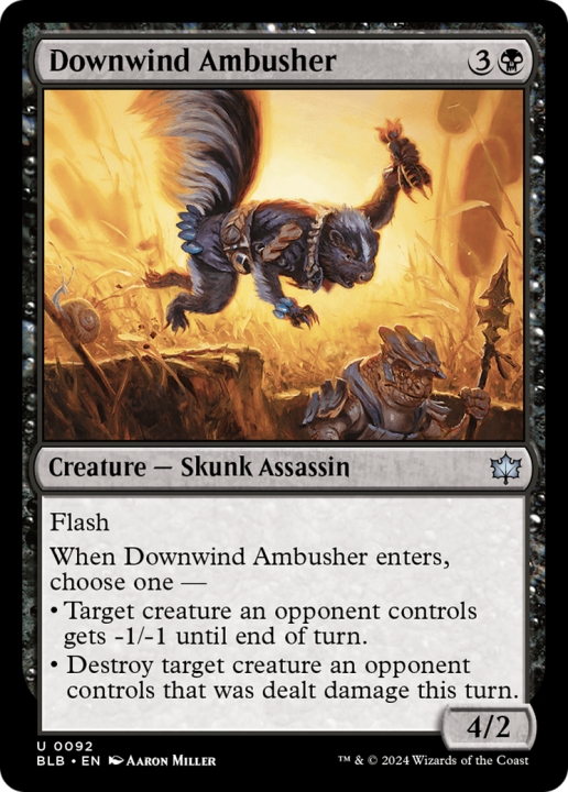 Downwind Ambusher in the group Magic the Gathering / Sets / Bloomburrow at Proxyprinters.com (96607)