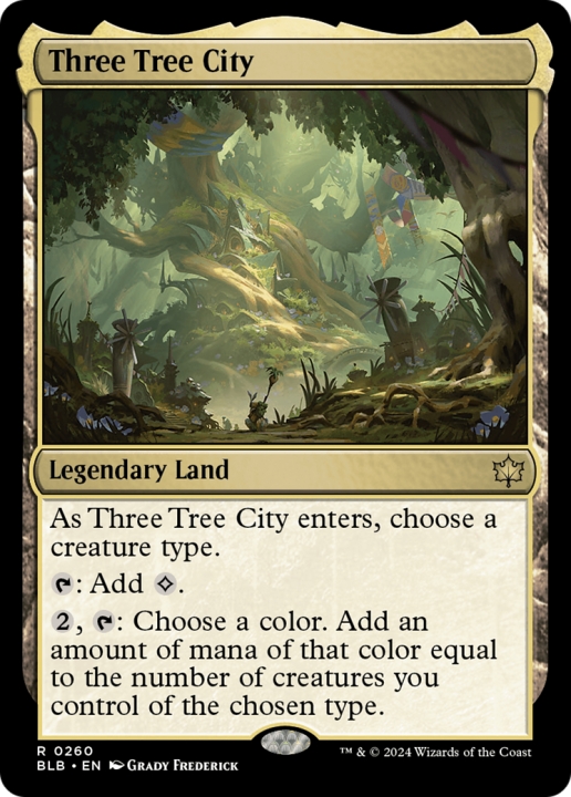 Three Tree City in the group Magic the Gathering / Sets / Bloomburrow at Proxyprinters.com (96613)